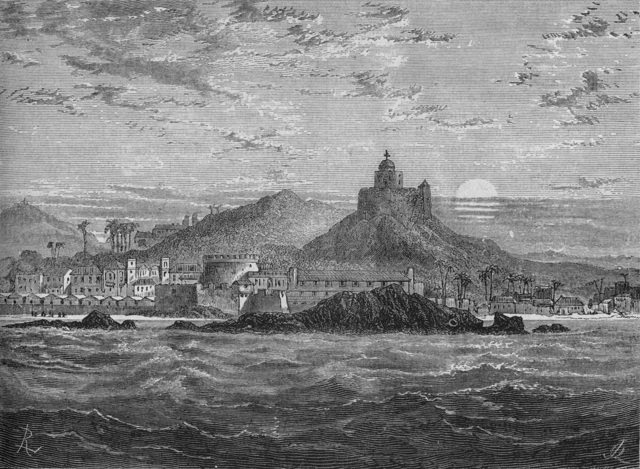 قلعة كيب كوست ، c1880 بواسطة غير معروف