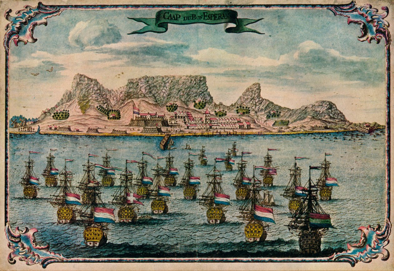 كيب تاون ، c1680 بواسطة غير معروف