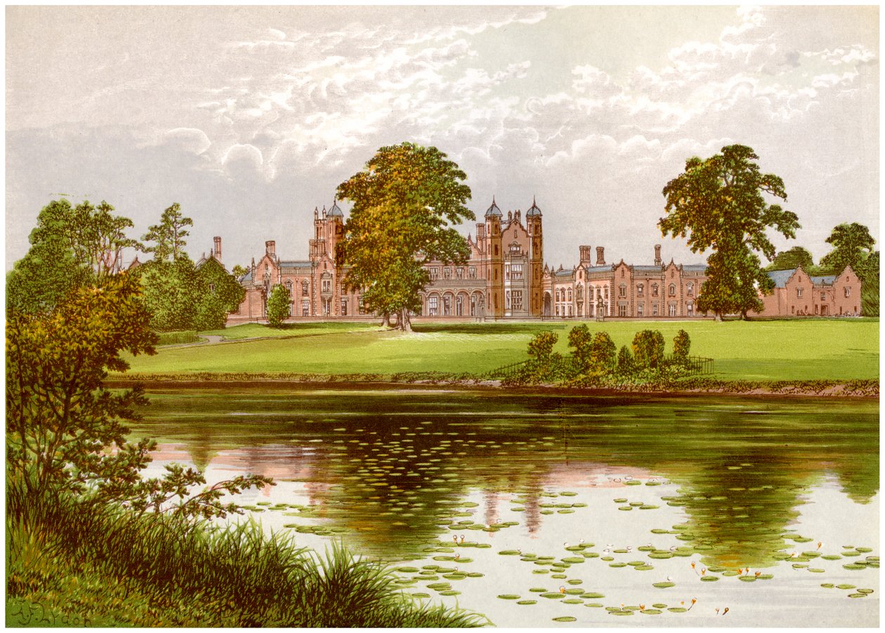 Capesthorne ، تشيشاير ، منزل عائلة دافنبورت ، c1880 بواسطة غير معروف