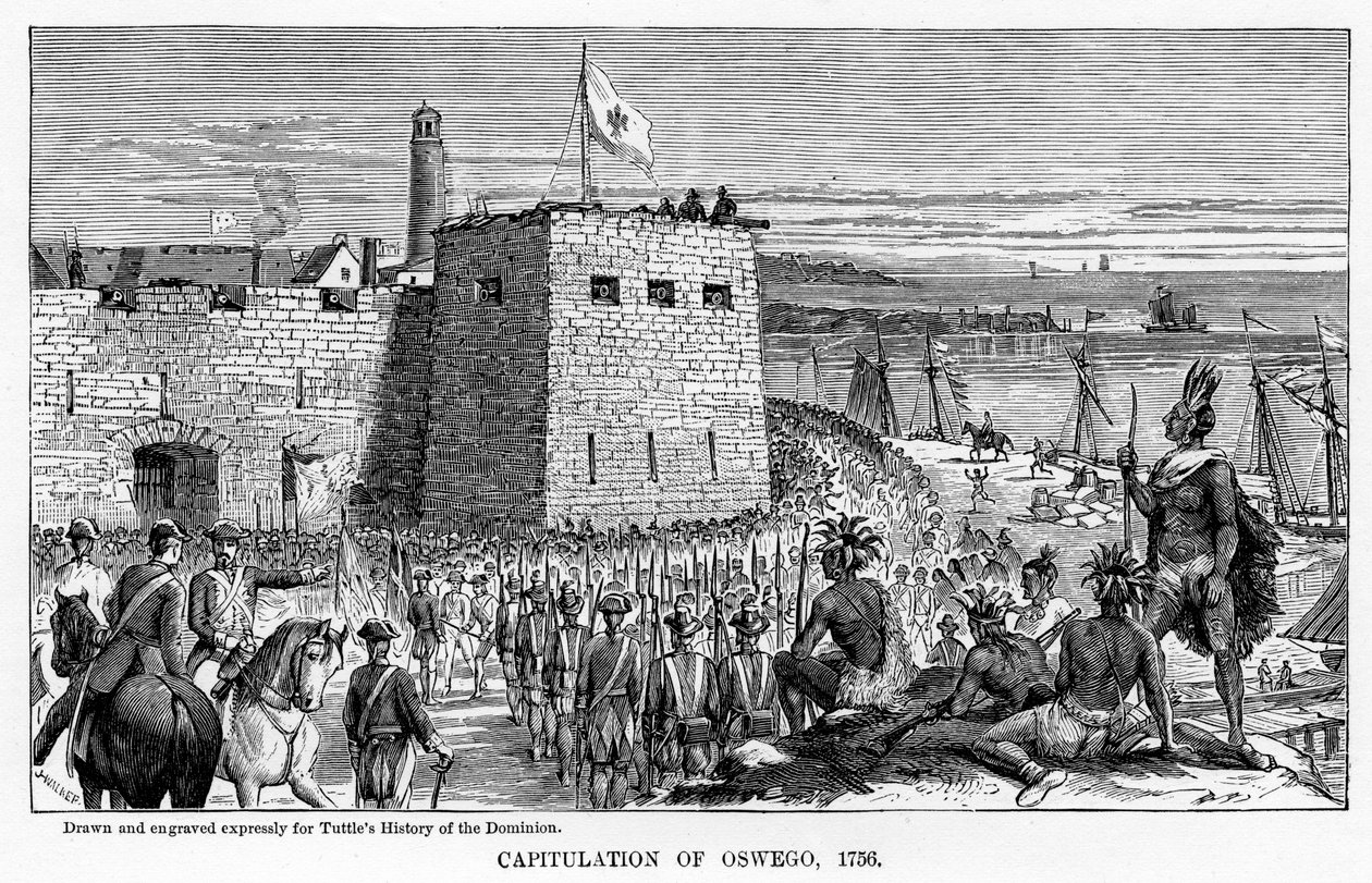 استسلام أوسويجو ، 1756 ، 1877 بواسطة غير معروف