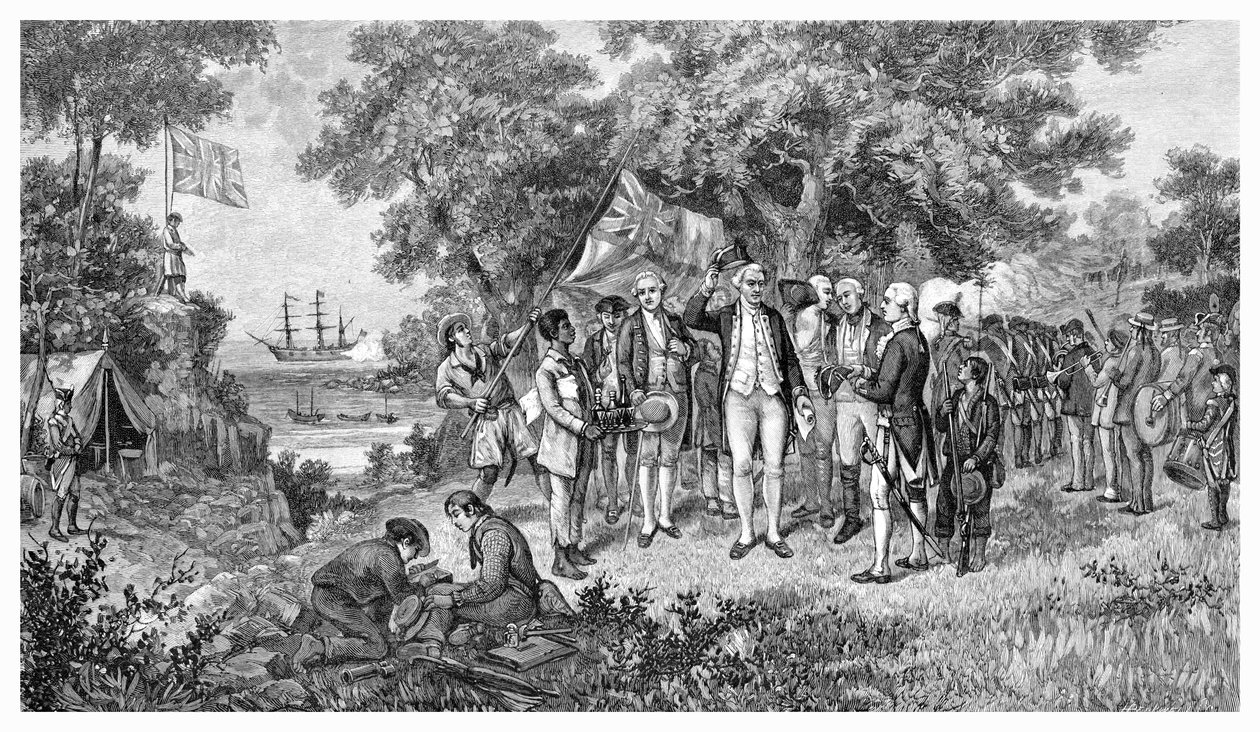 كابتن كوك يدعي بوتاني باي ، نيو ساوث ويلز ، أستراليا ، 1770 1886 بواسطة غير معروف