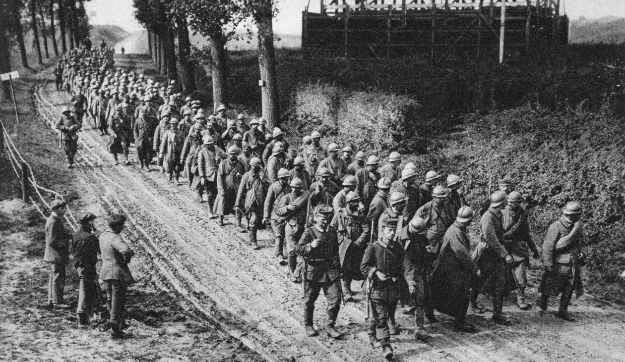 أسر جنود فرنسيين ، السوم ، فرنسا ، الحرب العالمية الأولى ، 1917 بواسطة غير معروف