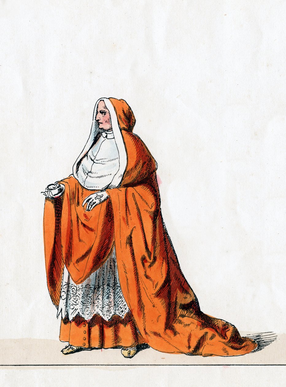 الكاردينال Wolsey ، تصميم أزياء مسرحية شكسبير ، هنري الثامن ، القرن التاسع عشر بواسطة غير معروف
