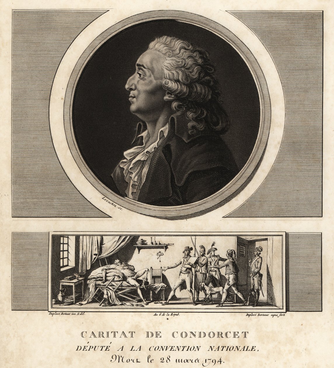كاريتات دي كوندورسيه (1743-1794) ، فيلسوف وعالم رياضيات فرنسي بواسطة غير معروف