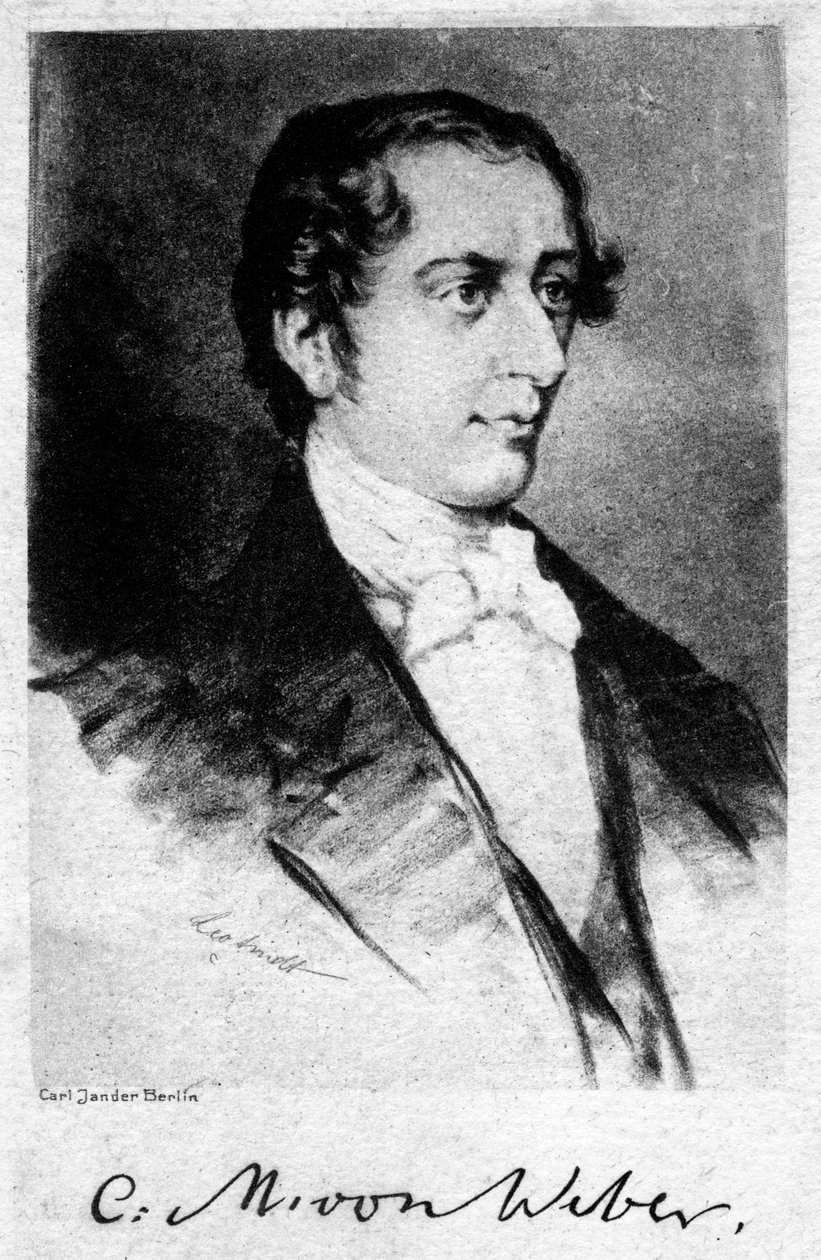 كارل ماريا فون ويبر 1786-1826 ، ملحن ألماني ، القرن 20 بواسطة غير معروف