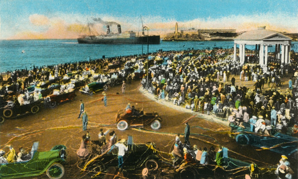 زمن الكرنفال ، هافانا ، كوبا ، 1920s. بواسطة غير معروف