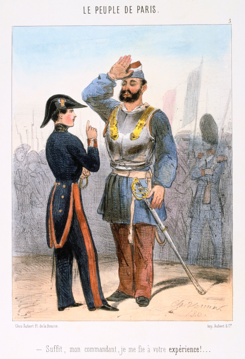 الرسوم المتحركة المتعلقة بكومونة باريس ، 1870. بواسطة غير معروف