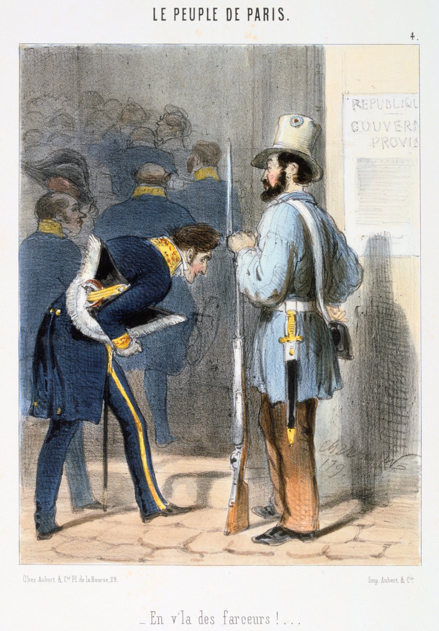الرسوم المتحركة المتعلقة بكومونة باريس ، 1870. بواسطة غير معروف