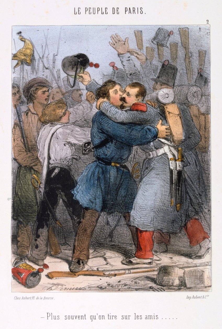 الرسوم المتحركة المتعلقة بكومونة باريس ، 1870. بواسطة غير معروف