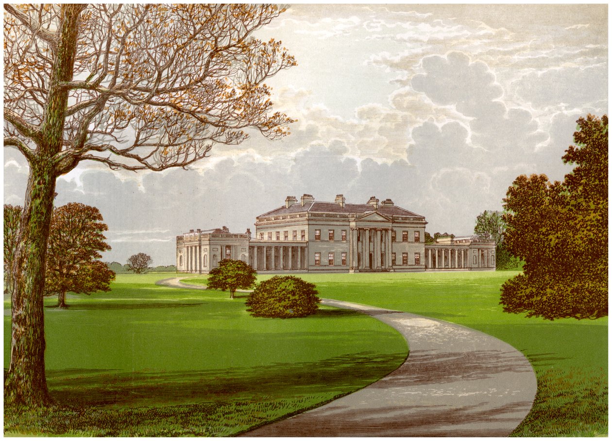 Castle Coole ، Enniskillen ، County Fermanagh ، موطن إيرل بيلمور ، c1880 بواسطة غير معروف