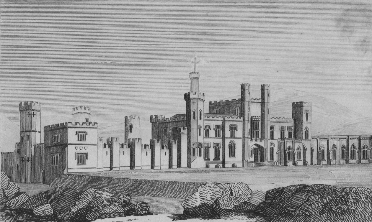 Castle Freke ، مقر جون إيفانز فريك ، اللورد كاربيري ، c1820 بواسطة غير معروف