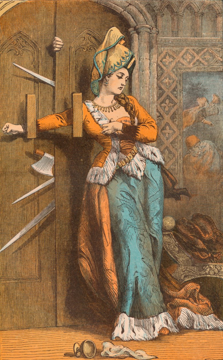 كاثرين دوجلاس Barring the Door ، القرن الخامس عشر ، c1910 بواسطة غير معروف