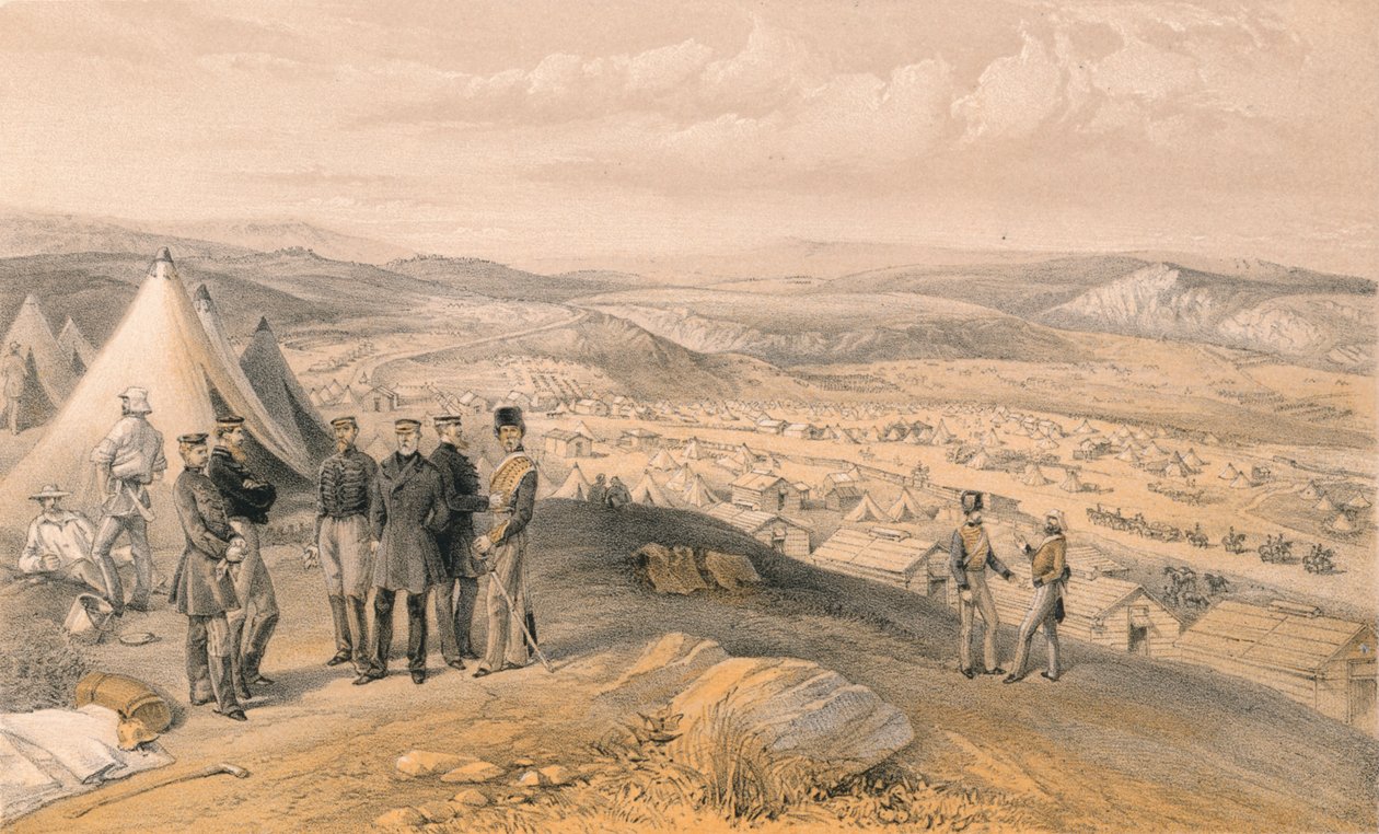 معسكر الفرسان ، 1856 بواسطة غير معروف