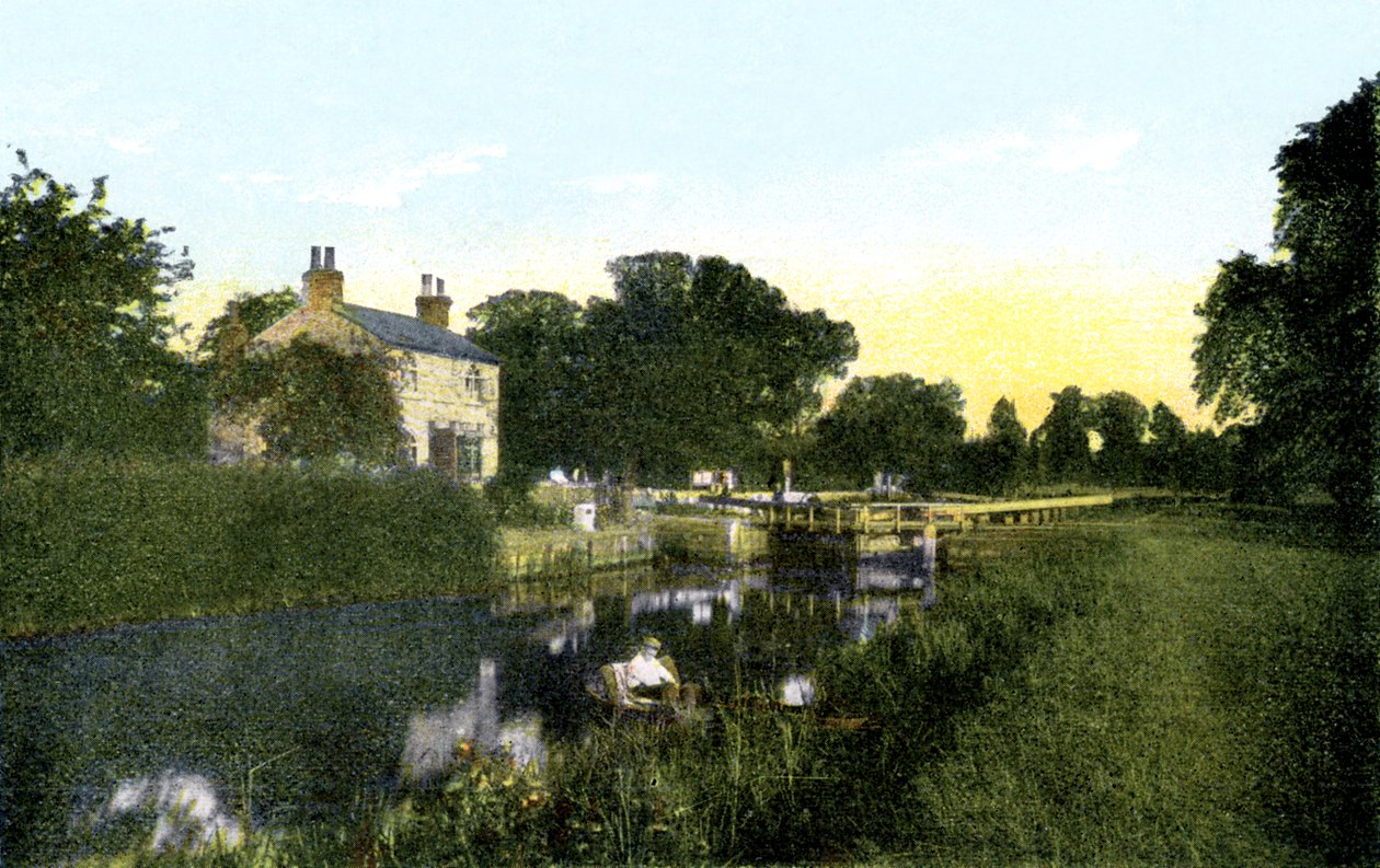Caversham Lock ، بيركشاير ، القرن العشرين بواسطة غير معروف