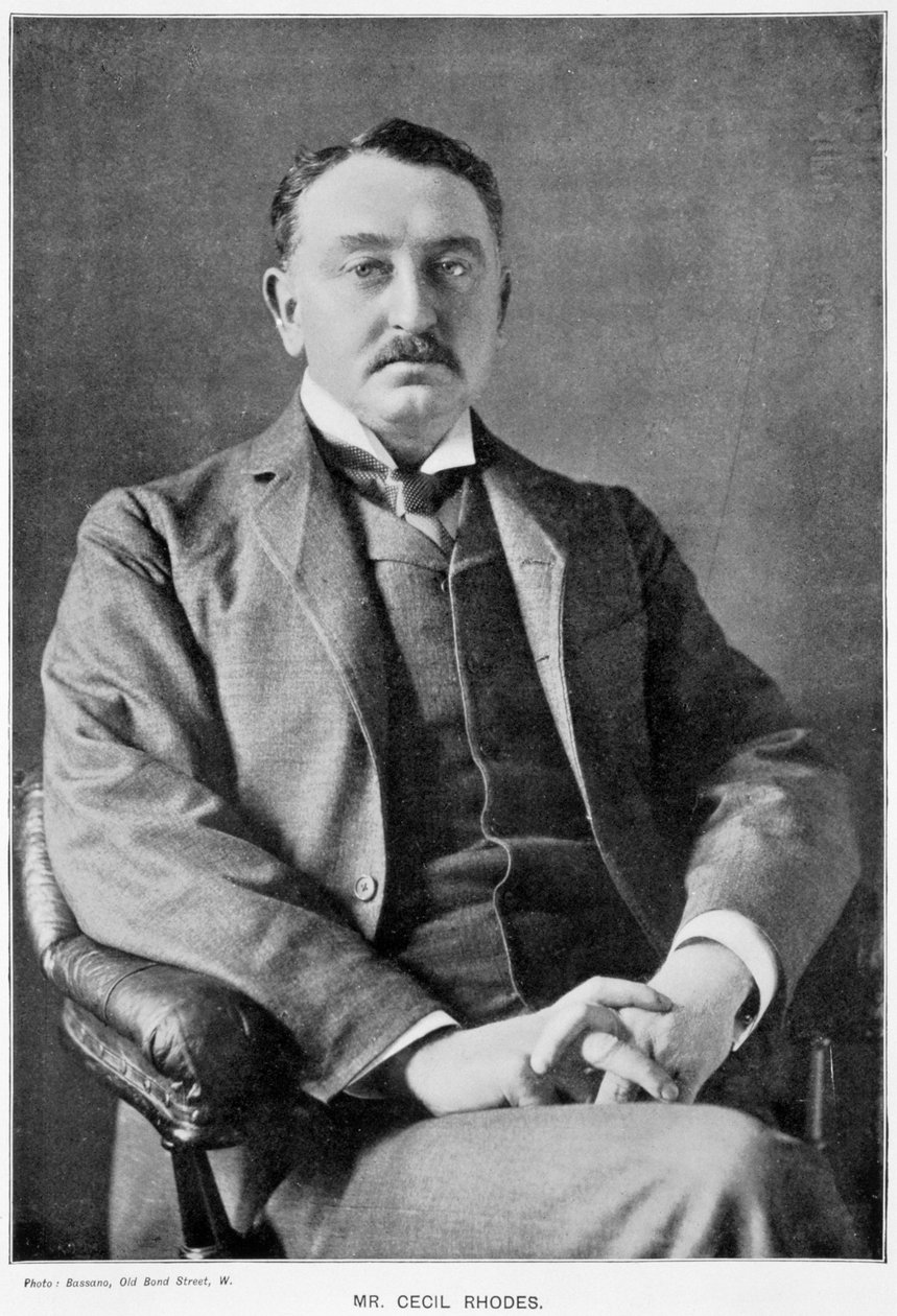 سيسيل رودس ، رجل أعمال ورجل دولة من جنوب إفريقيا مولود في الإنجليزية ، c1890 بواسطة غير معروف