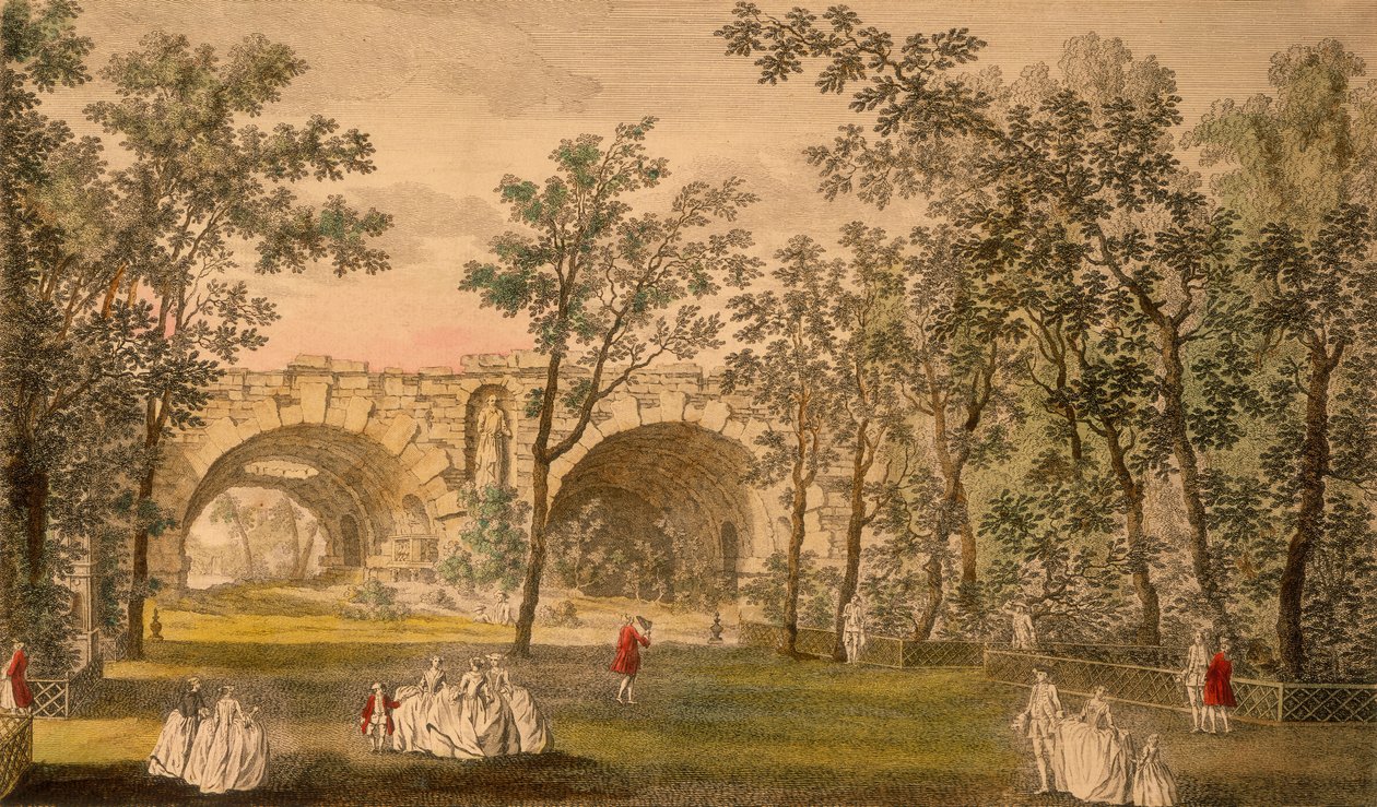 مركز كروس ووك ، حدائق فوكسهول ، لندن ، c1751 بواسطة غير معروف