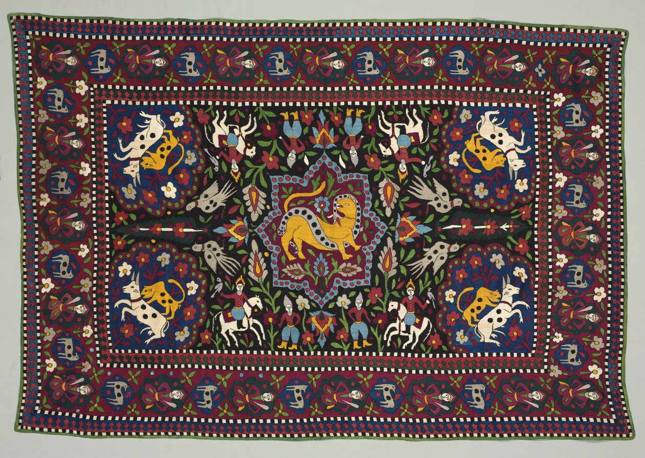غطاء أرضي احتفالي أو صيفي ، 1800s. بواسطة غير معروف