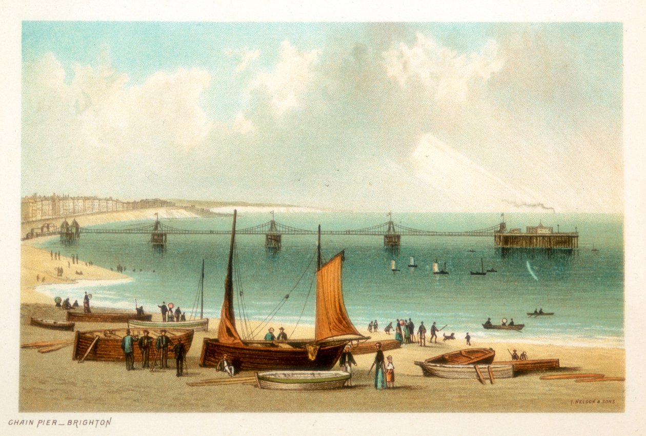 رصيف السلسلة ، برايتون ، ساسكس ، c1889 بواسطة غير معروف