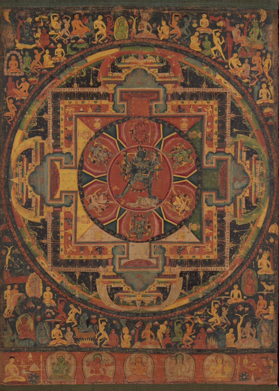Chakrasamvara Mandala ، كاليفورنيا. 1100. بواسطة غير معروف