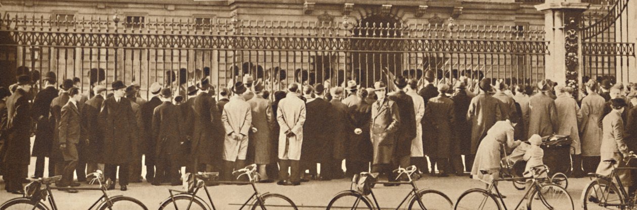 تغيير الحرس ، قصر باكنغهام ، 4 ديسمبر 1936 1937 بواسطة غير معروف