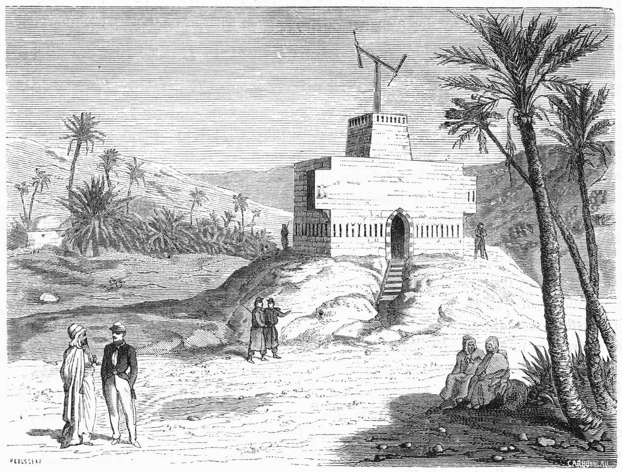 Chappes نظام التلغراف الجوي ، الجزائر ، منتصف القرن التاسع عشر ، c1870. بواسطة غير معروف