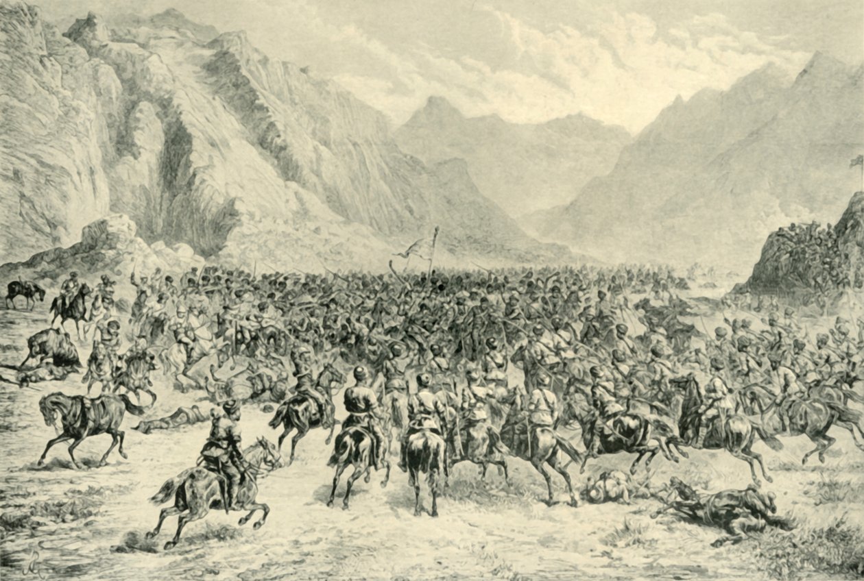 تهمة سلاح الفرسان البنجاب في العمل الثاني بالقرب من Charasia ، في 24 أبريل 1880 ، 1901. بواسطة غير معروف