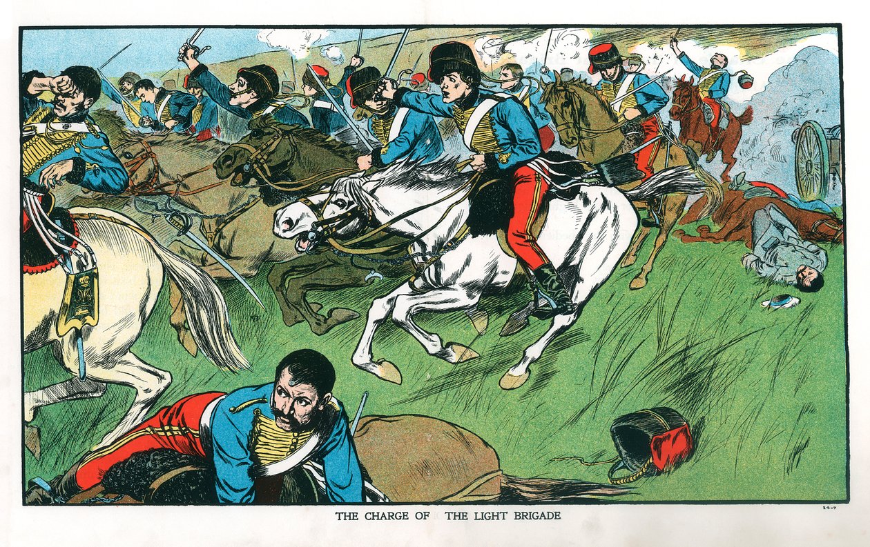 المسؤول عن اللواء الخفيف في بالاكلافا ، حرب القرم ، 25 أكتوبر 1854 أوائل القرن العشرين بواسطة غير معروف