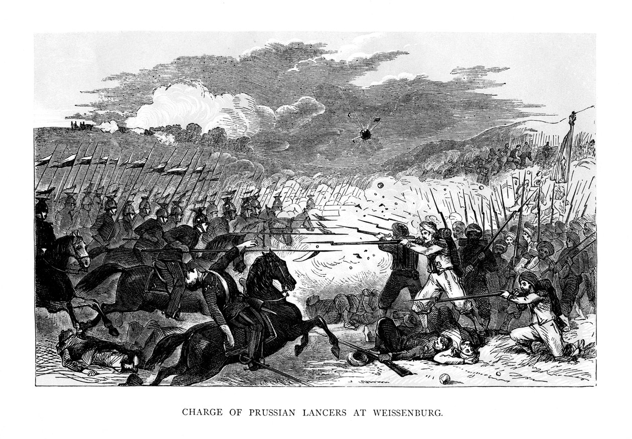 المسؤول عن لانسر البروسي في Weissenburg ، 1870 ، 1875 بواسطة غير معروف