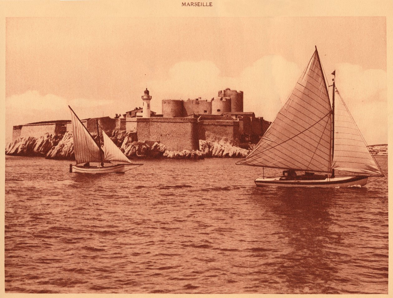 شاتو ديف ، قلعة إيف ، مرسيليا ، 1930. بواسطة غير معروف
