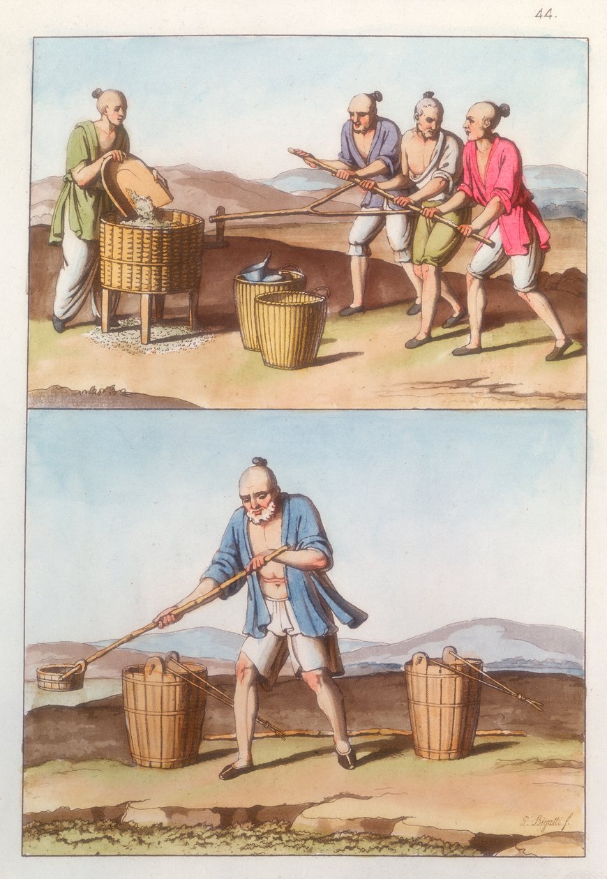 الزراعة الصينية ، 1825-1835 بواسطة غير معروف
