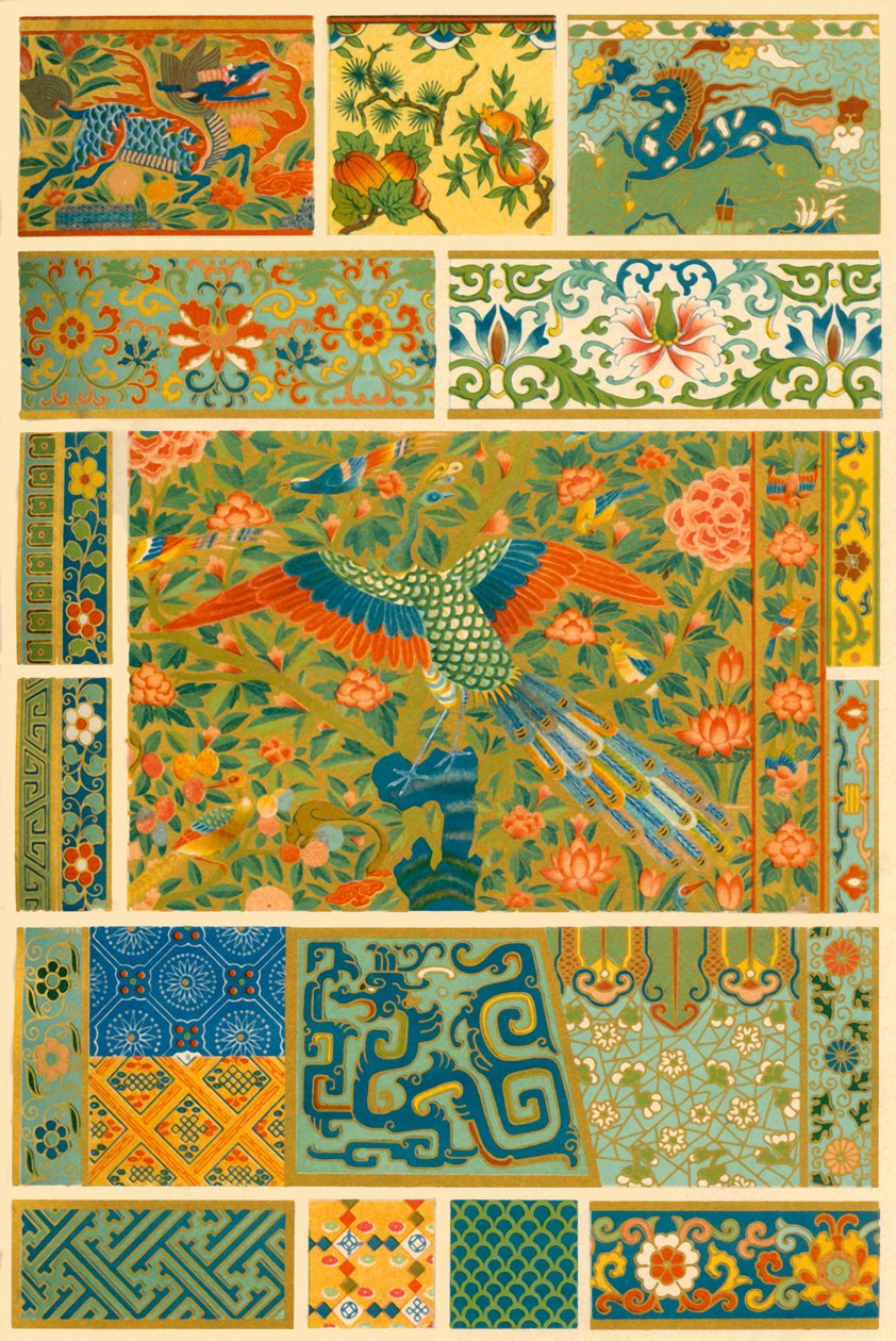 الرسم الصيني والنسيج والتطريز وكلوزوني 1898. بواسطة غير معروف