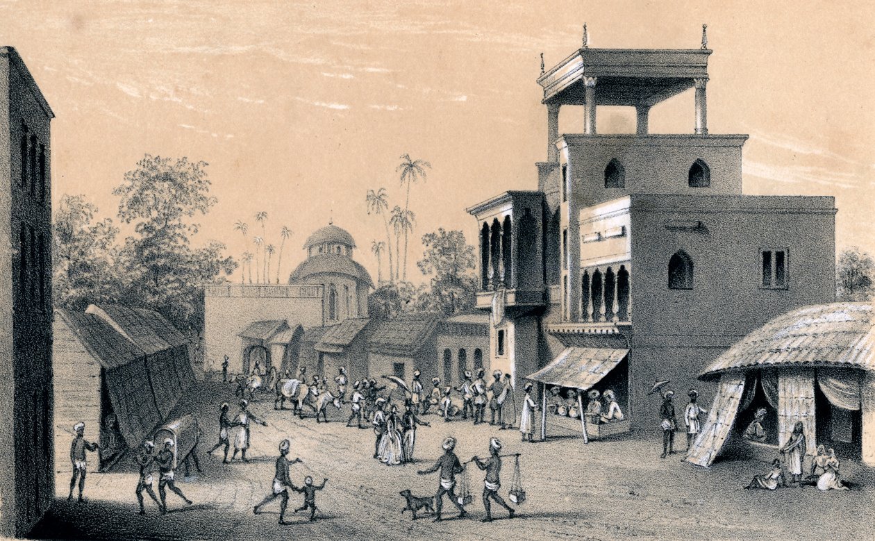 طريق تشيتابور ، كالكوتا ، 1847 بواسطة غير معروف