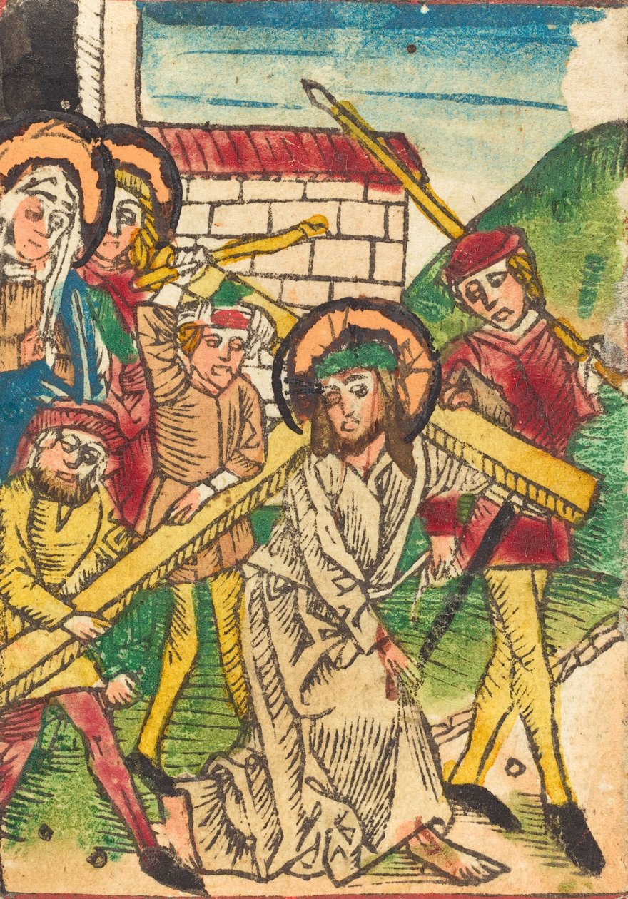 المسيح يحمل الصليب ، ج. 14701480. بواسطة غير معروف