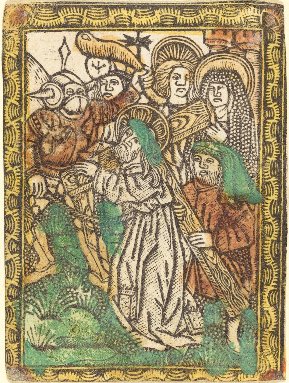 المسيح يحمل الصليب ، ج. 14701480. بواسطة غير معروف