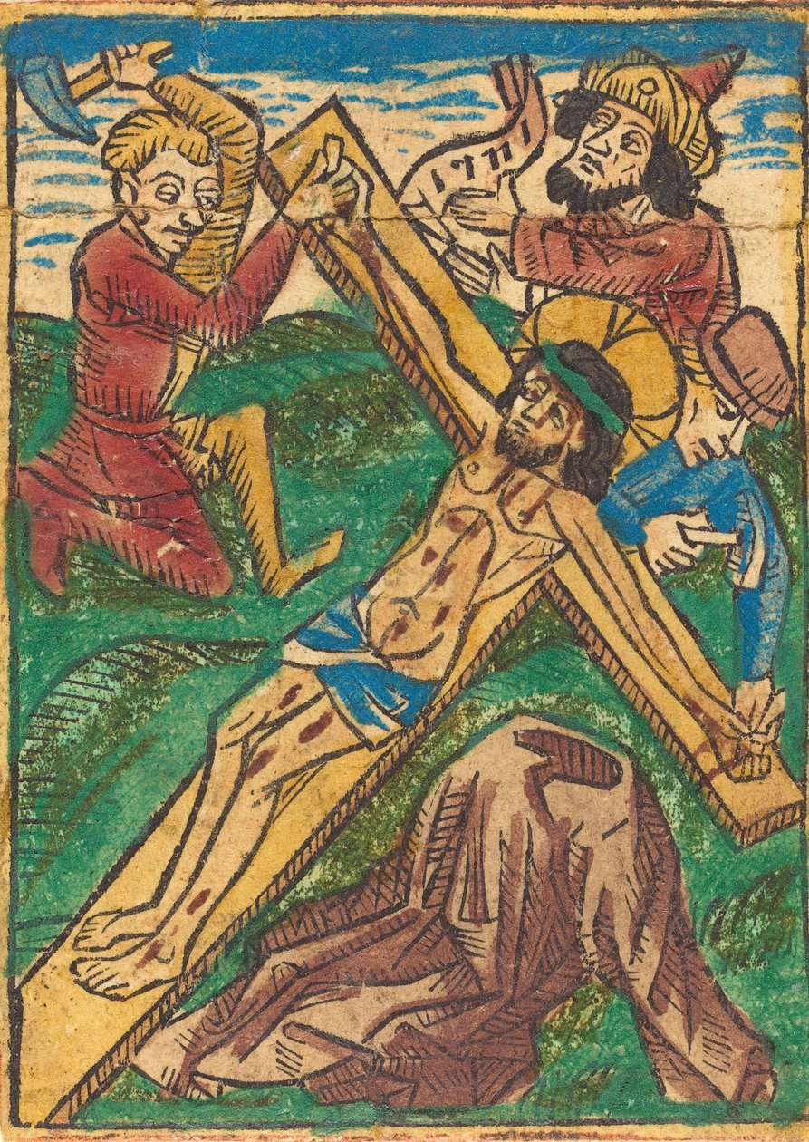 مسمر المسيح على الصليب ، ج. 1490. بواسطة غير معروف