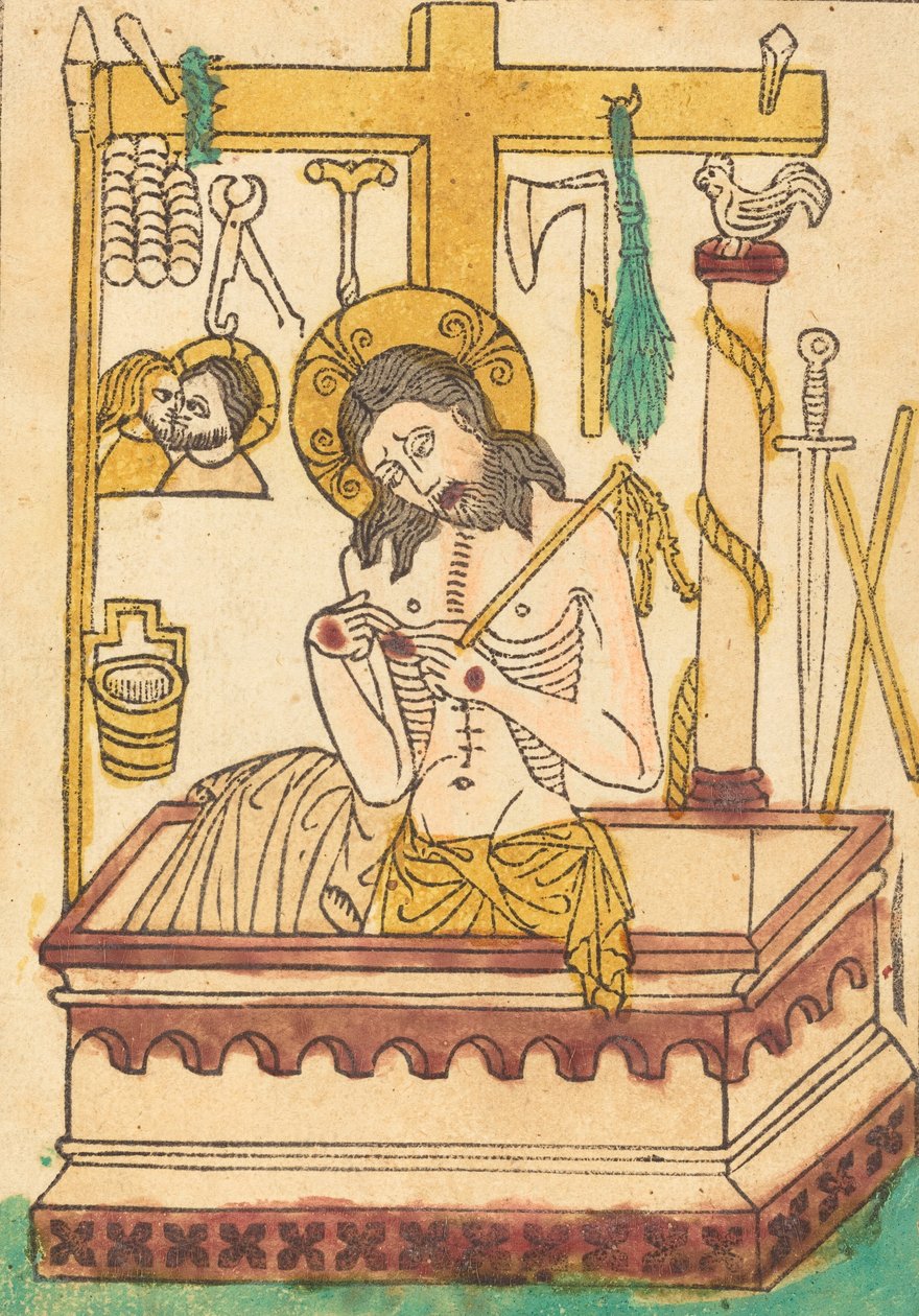 المسيح كرجل الأحزان 1430 - 1440. بواسطة غير معروف