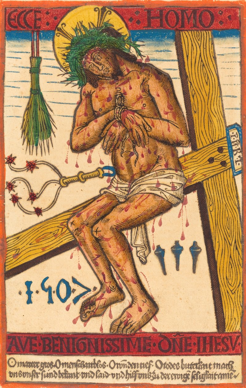 المسيح كرجل الأحزان ، 1507. بواسطة غير معروف