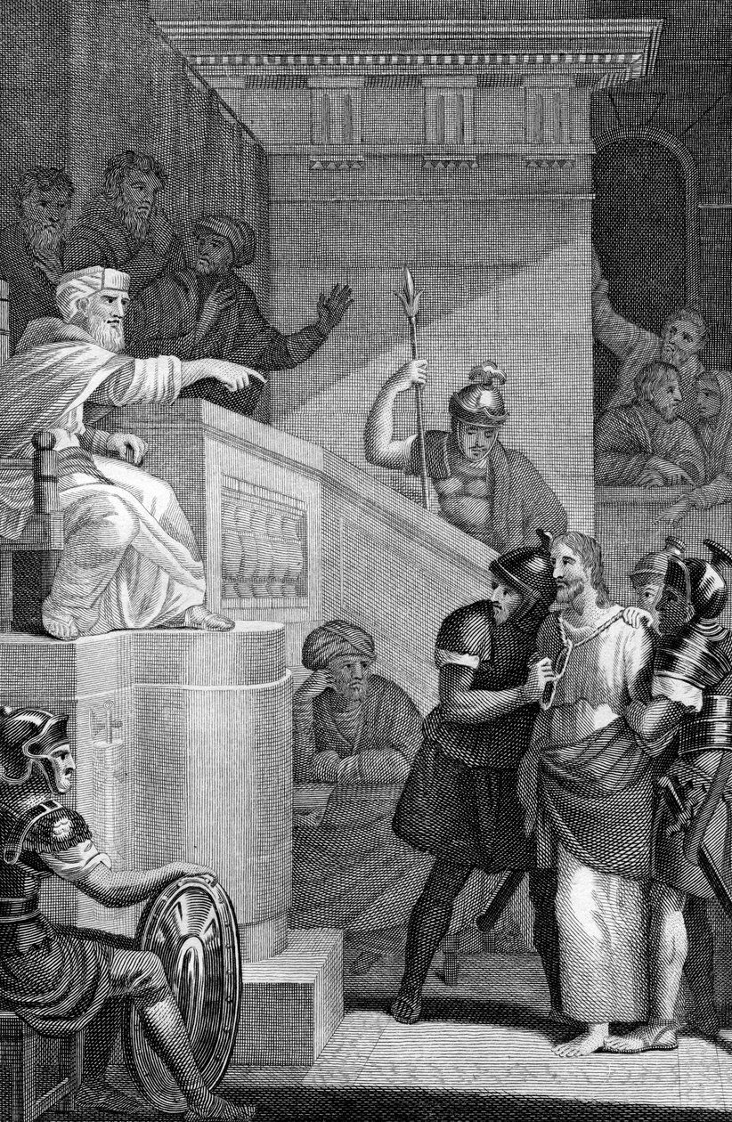 المسيح قبل Caiaphas ، 1814 بواسطة غير معروف