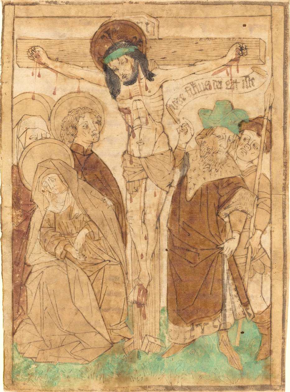 المسيح على الصليب ، ج. 14501460. بواسطة غير معروف