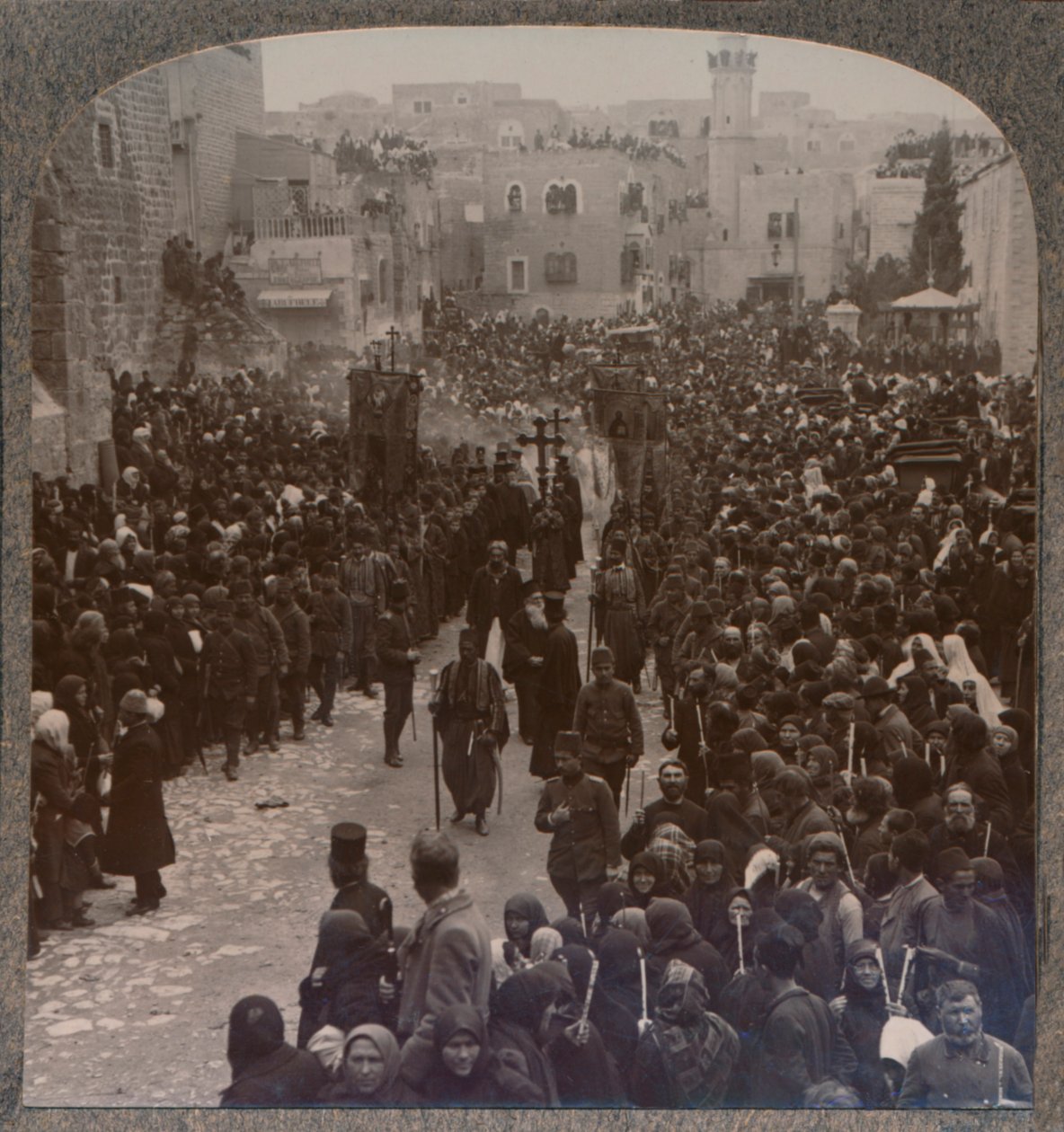 موكب عيد الميلاد في بيت لحم ، c1900 بواسطة غير معروف