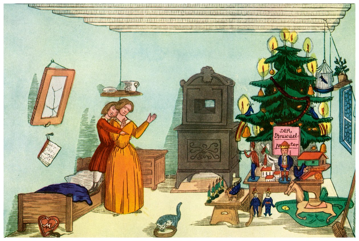 مشهد عيد الميلاد من King Nutcracker بواسطة هاينريش هوفمان ، 1853 1956 بواسطة غير معروف