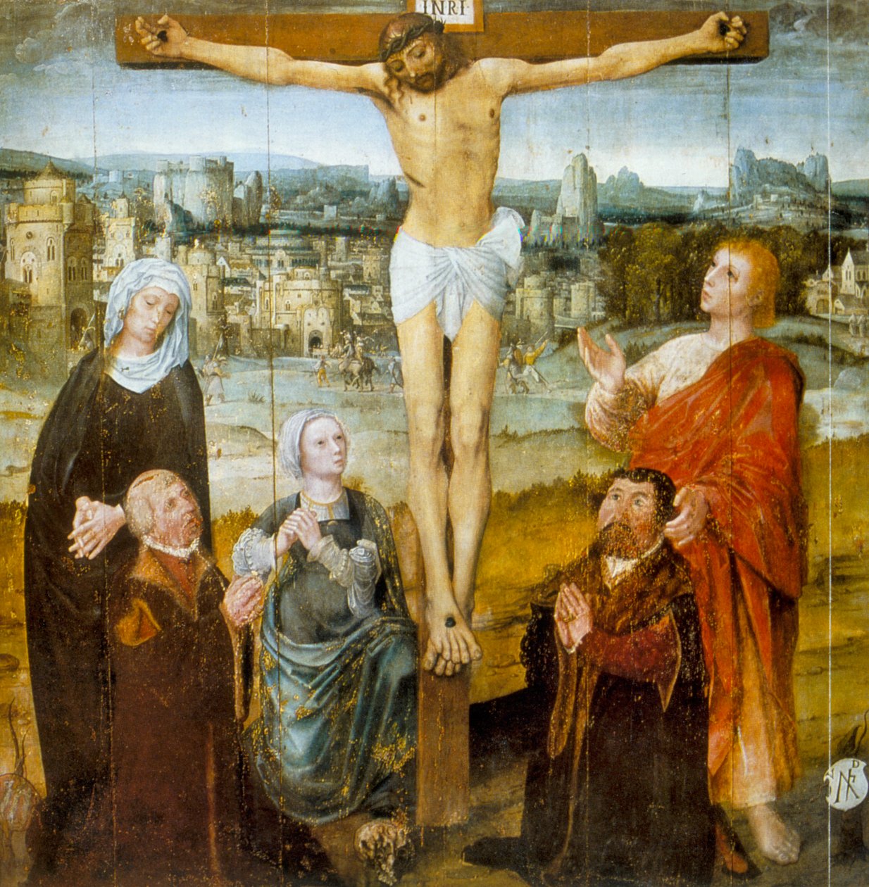Christs Passion ، التفاصيل من مذبح القديس أنطونيوس ، القرن السادس عشر بواسطة غير معروف
