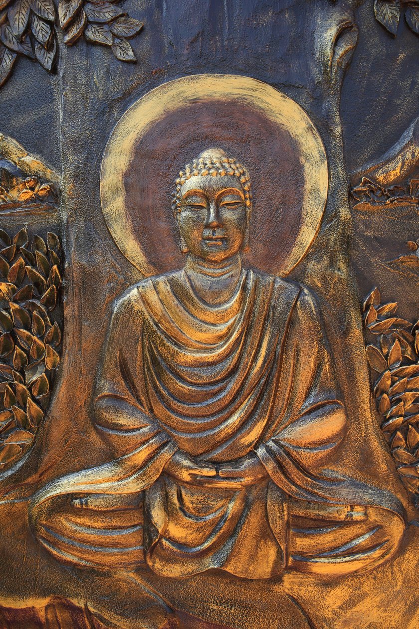 Chua Thien Lam اذهب إلى معبد بوذي. شاكياموني بوذا جالسًا في وضع التأمل. تاي نينه. فيتنام بواسطة غير معروف
