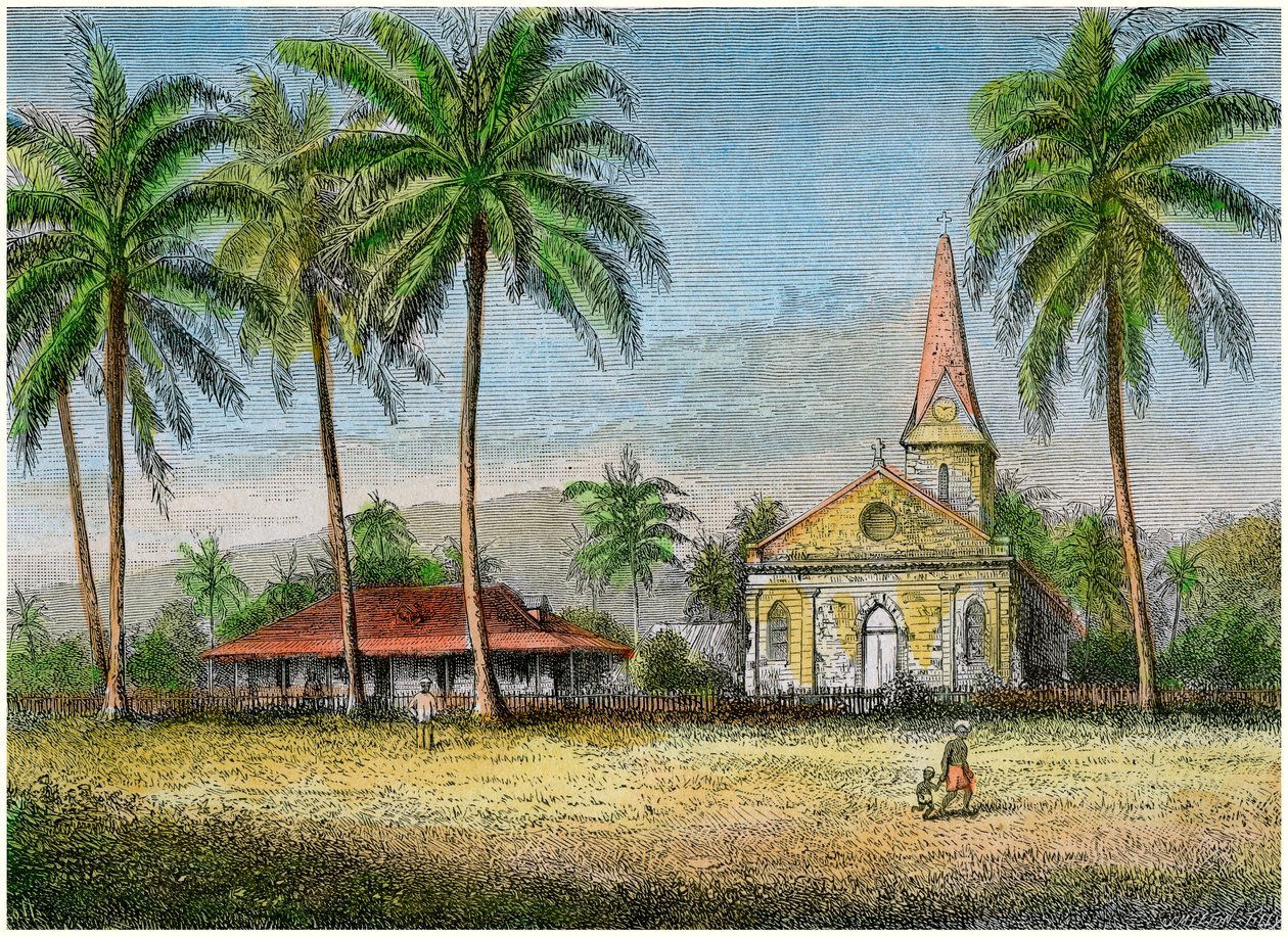 الكنيسة ، ساموا ، c1875 بواسطة غير معروف