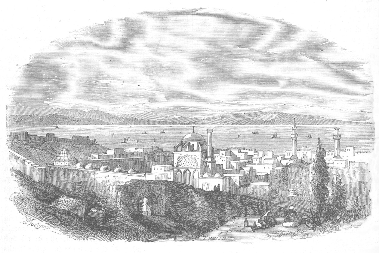 مدينة وخليج عكا ، c1880 بواسطة غير معروف