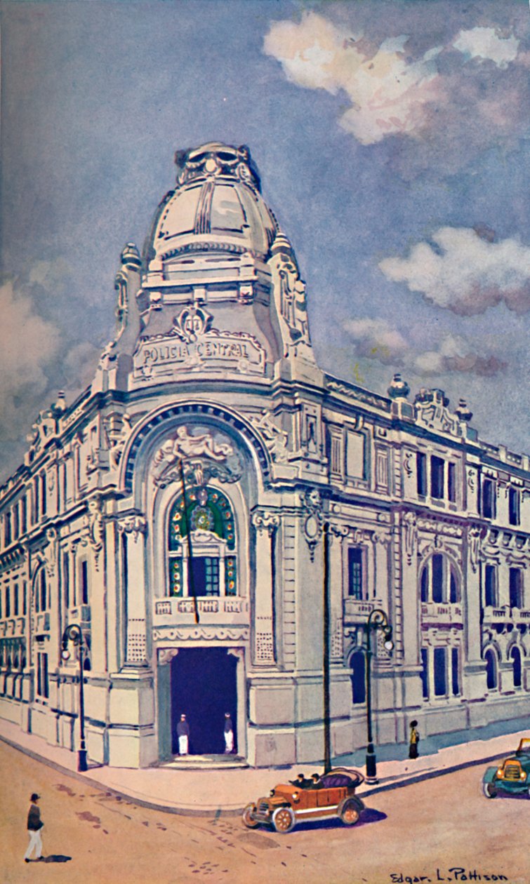 مقر الشرطة المدنية ، ريو ، 1914 بواسطة غير معروف