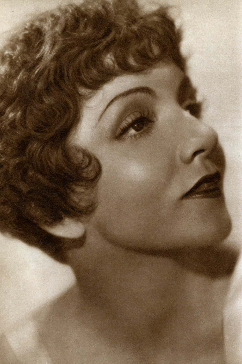 كلوديت كولبير ، ممثلة أمريكية فرنسية ، 1933 بواسطة غير معروف