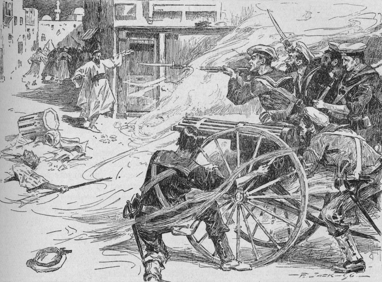تطهير شوارع الإسكندرية ، c1896 ، 1902 بواسطة غير معروف