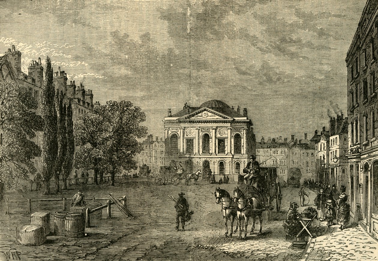 ^ كليركينويل جرين في عام 1789 ، c1872. بواسطة غير معروف
