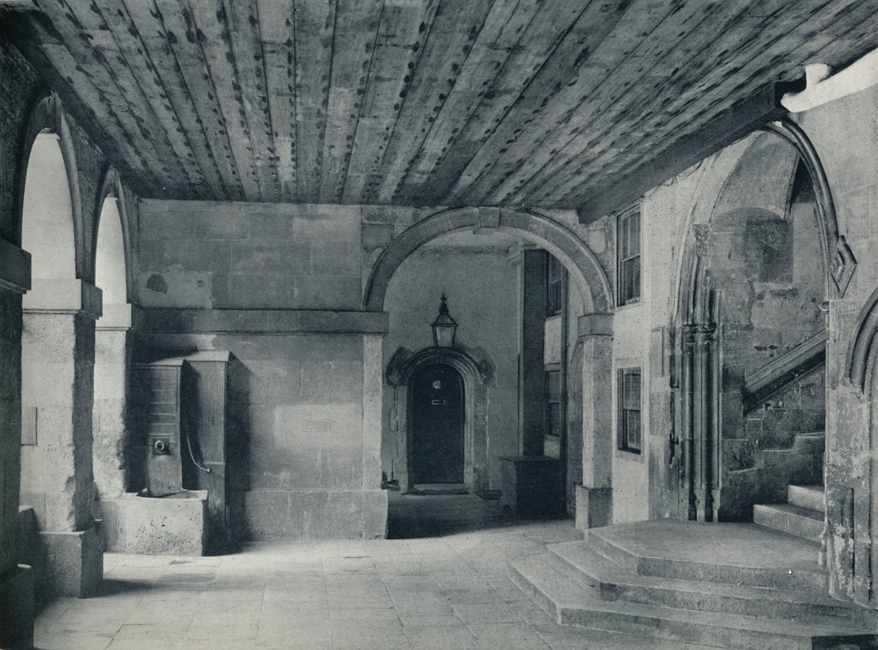 مضخة الدير وخطوات القاعة ، 1926 بواسطة غير معروف
